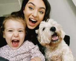 The star also has a furry member in her family and loves to spend time with him.